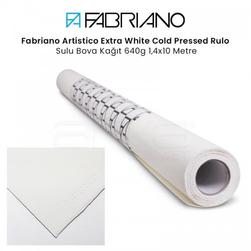 Fabriano Artistico Ex. White Cold Prs. Rulo Sulu Boya Kağ.640g 1,4x10 Metre