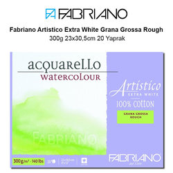 Fabriano Artistico Extra White Grana Grossa Rough 300g 23x30,5cm 20 Yaprak - Thumbnail