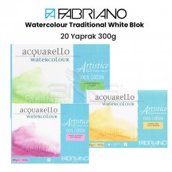 Fabriano - Fabriano Artistico Traditional White 300g 26x36cm 20 Yaprak