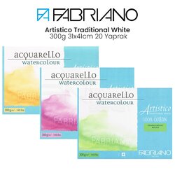 Fabriano - Fabriano Artistico Traditional White 300g 31x41cm 20 Yaprak