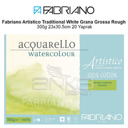 Fabriano Artistico Trad. White GG Rough 300g 23x30.5cm 20 Yaprak - Thumbnail
