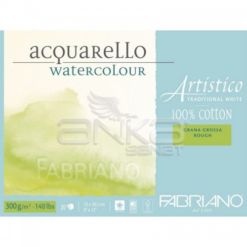 Fabriano Artistico Trad. White GG Rough 300g 23x30.5cm 20 Yaprak