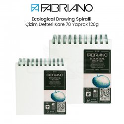 Fabriano - Fabriano Ecological Drawing Spiralli Çizim Defteri Kare 70 Yaprak 120g