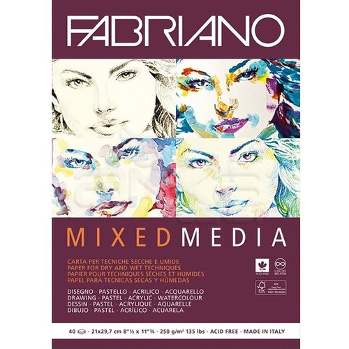 Fabriano Mixed Media Blok 250g 40 Yaprak
