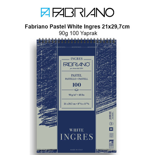 Fabriano Pastel White Ingres 21x29,7cm 90g 100 Yaprak
