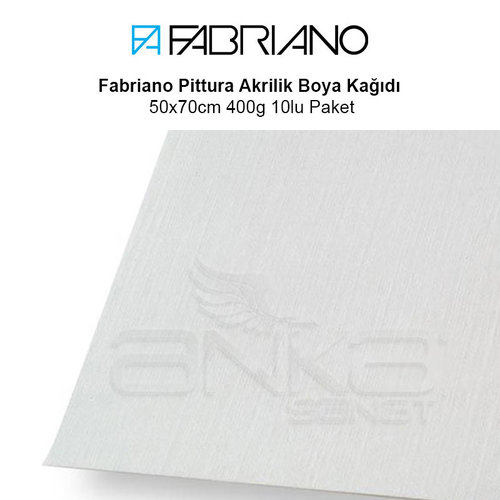 Fabriano Pittura Akrilik Boya Kağıdı 50x70cm 400g 10lu Paket