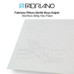 Fabriano - Fabriano Pittura Akrilik Boya Kağıdı 50x70cm 400g 10lu Paket