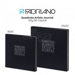 Fabriano - Fabriano Quadrato Artists Journal 90g 96 Yaprak