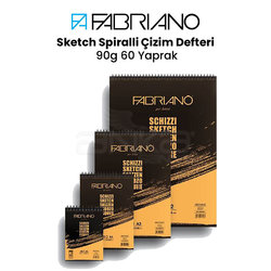 Fabriano - Fabriano Sketch Spiralli Çizim Defteri 90g