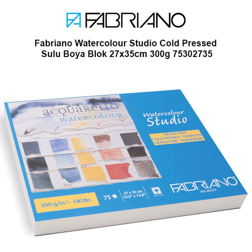 Fabriano Watercolour Studio Cold Pressed Sulu Boya Blok 27x35cm 300g 75 Yaprak