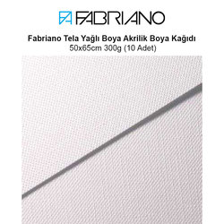Fabriano - Fabriano Tela Yağlı Boya Akrilik Boya Kağıdı 50x65cm 300g (10 Adet)