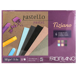Fabriano - Fabriano Tiziano Pastel Blok 6 Brizzati Colours 160g 30 Yaprak (1)