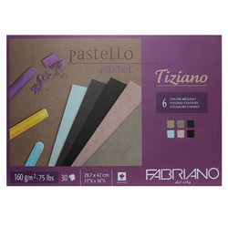 Fabriano Tiziano Pastel Blok 6 Brizzati Colours 160g 30 Sayfa - Thumbnail