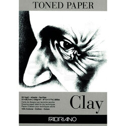 Fabriano - Fabriano Toned Paper Çizim Defteri 120g 50 Yaprak 21x29.7cm Clay