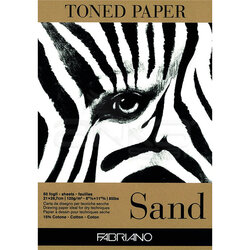Fabriano - Fabriano Toned Paper Çizim Defteri 120g 50 Yaprak 21x29.7cm Sand