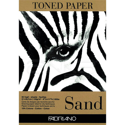 Fabriano Toned Paper Çizim Defteri 120g 50 Yaprak 21x29.7cm Sand