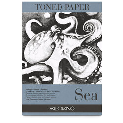 Fabriano - Fabriano Toned Paper Çizim Defteri 120g 50 Yaprak 21x29.7cm Sea