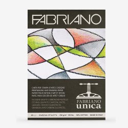 Fabriano Unica Baskı ve Çizim Blok 250g Beyaz 20 Yaprak - Thumbnail
