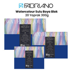 Fabriano Watercolour Sulu Boya Blok 20 Yaprak 300g - Thumbnail