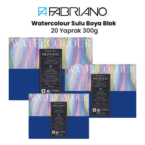 Fabriano Watercolour Sulu Boya Blok 20 Yaprak 300g