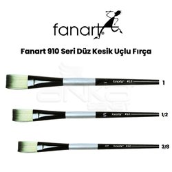 Fanart 910 Seri Düz Kesik Uçlu Fırça - Thumbnail