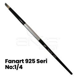 Fanart 925 Seri Kesik Yuvarlak (Geyik Ayağı) Uçlu Fırça - Thumbnail