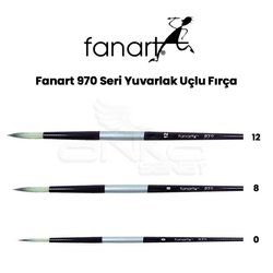 Fanart - Fanart 970 Seri Yuvarlak Uçlu Fırça