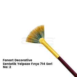 Fanart Decorative Sentetik Yelpaze Fırça 714 Seri - Thumbnail
