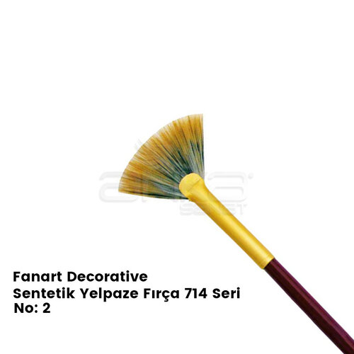 Fanart Decorative Sentetik Yelpaze Fırça 714 Seri