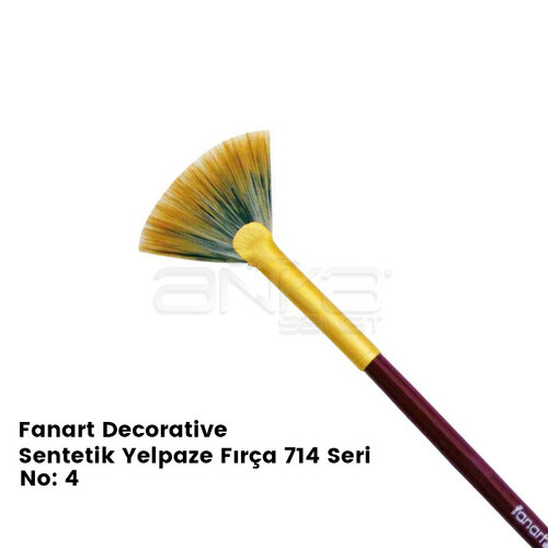 Fanart Decorative Sentetik Yelpaze Fırça 714 Seri