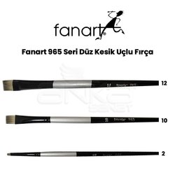 Fanart 965 Seri Düz Kesik Uçlu Fırça - Thumbnail