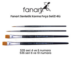 Fanart - Fanart Sentetik Karma Fırça Seti 2 4lü