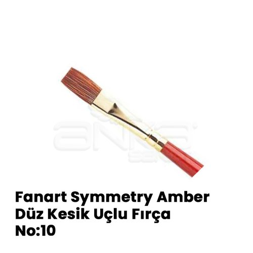 Fanart Symmetry Amber Düz Kesik Uçlu Fırça