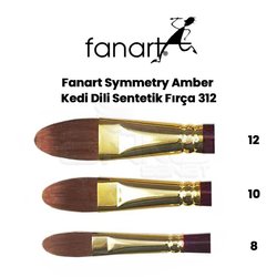 Fanart - Fanart Symmetry Amber Kedi Dili Sentetik Fırça 312