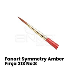 Fanart Symmetry Amber Yuvarlak Uçlu Sentetik Fırça 313 - Thumbnail