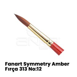 Fanart Symmetry Amber Yuvarlak Uçlu Sentetik Fırça 313 - Thumbnail