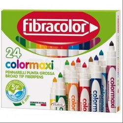 Fibracolor - Fibracolor Colormaxi Keçeli Kalem 24 Renk