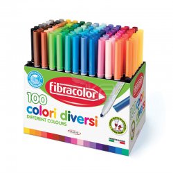 Eberhard Faber - Fibracolor Keçeli Kalem Colori Diversi 100 Renk