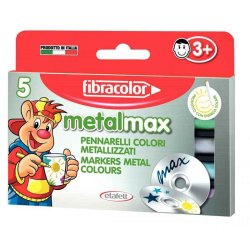 Fibracolor - Fibracolor Metalmax Keçeli Boya Takımı 5 Renk