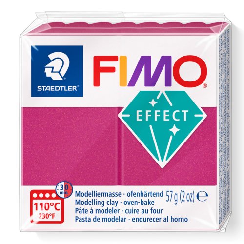 Fimo Effect Polimer Kil 57g Metalik Bordo