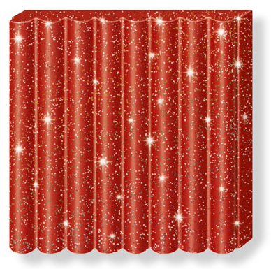 Fimo Effect Polimer Kil 57g No:202 Glitter Red - 202 Glitter Red