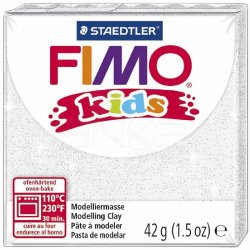 Fimo - Fimo Kids Polimer Kil 42g No:052 Yaldızlı Beyaz