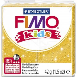 Fimo - Fimo Kids Polimer Kil 42g No:112 Yaldızlı Altın