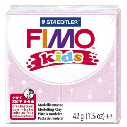Fimo - Fimo Kids Polimer Kil 42g No:206 Sedefli Açık Pembe
