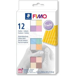 Fimo Polimer Kil Seti 12 Parça Pastel 8023 C12-3 - Thumbnail
