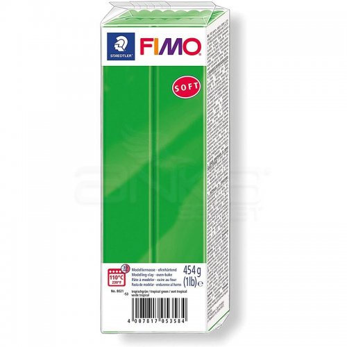 Fimo Soft Polimer Kil 454g No:53 Tropical Green - 53 Tropical Green