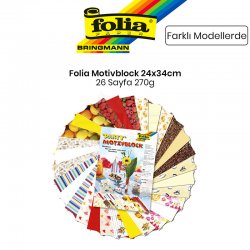 Folia - Folia Motivblock 24x34cm 26 Sayfa 270g