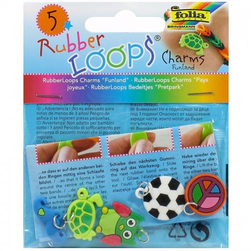 Folia Rubber Loops Charms Funland 5 Adet Kod:33907