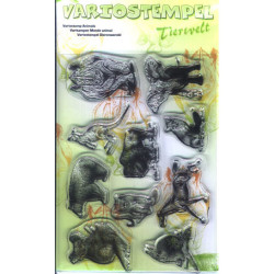 Folia - Folia Silikon Stamp Baskı Hayvan Dünyası-30109