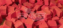 Folia - Folia Transparan Mozaik 10x10mm 190 Adet Kırmızı 57220